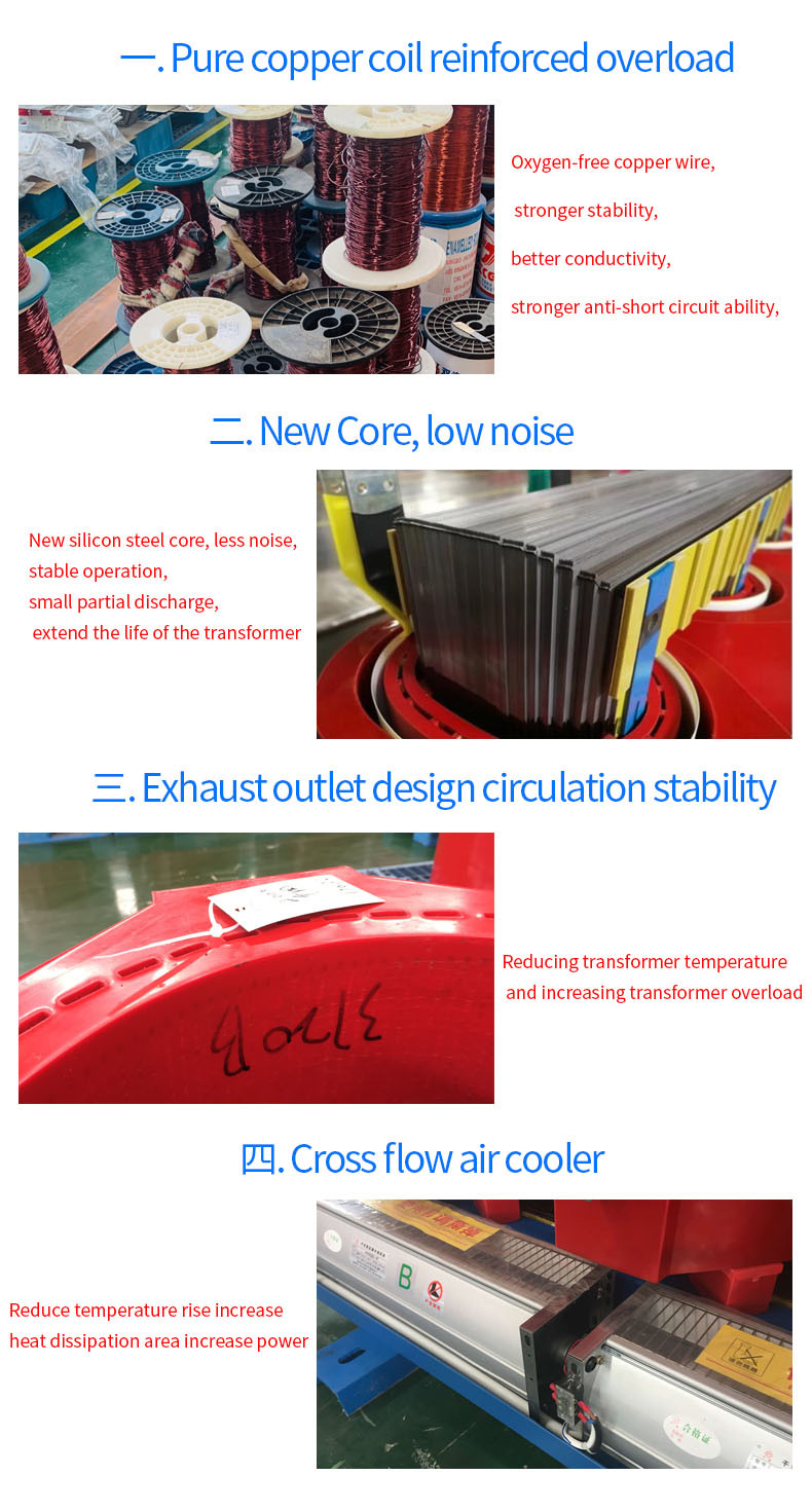 Custom SCB10 Dry Type Power Transformer Dry Cast Resin Transformers ISO9001