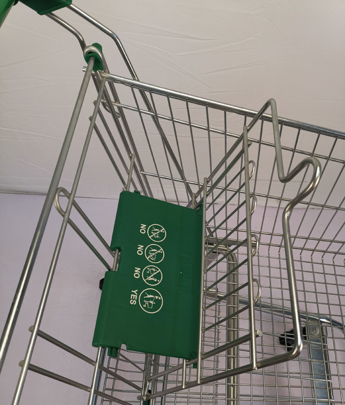 CE 125L Chain Store Supermarket Grocery Cart Metal Wire Trolley