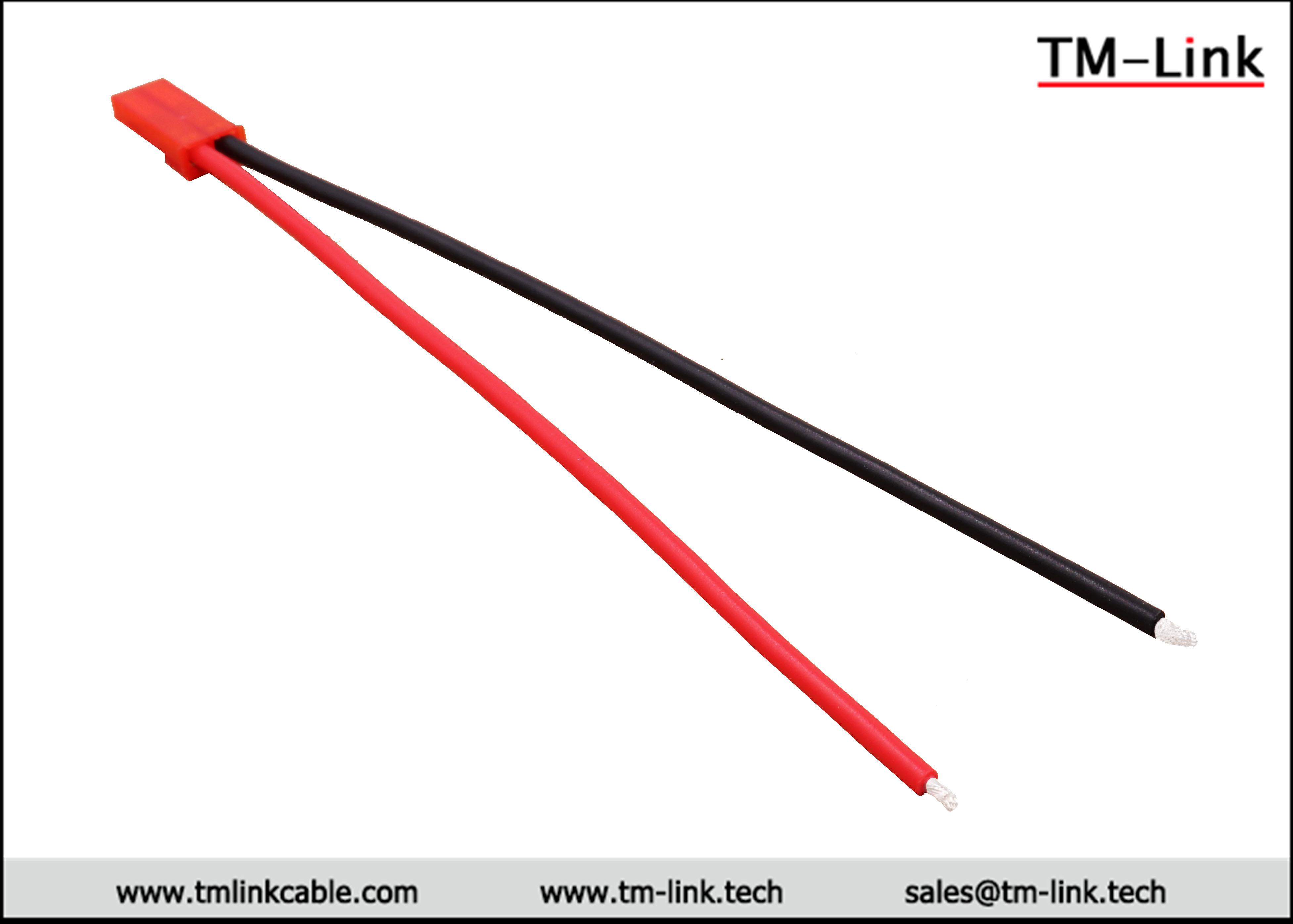 SYP 2Pin 2.54mm pitch male to open simple wire harness 20AWG wire