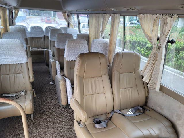 29seats Used Toyota Coaster Bus Mini Van Coach Bus Used 2TR Gasoline Engine