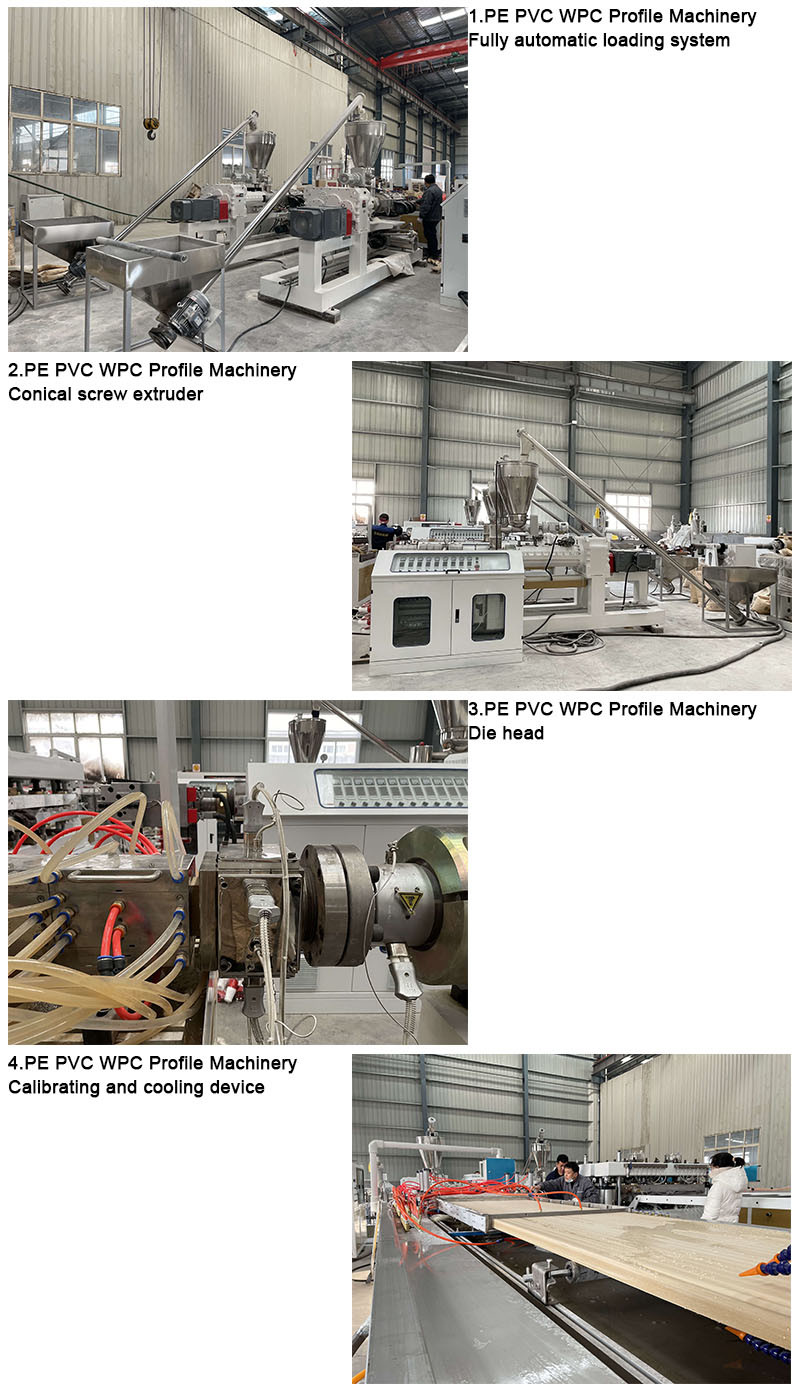 300kg/H PVC Board Making Machine Door Sheet Wpc Board Production Line