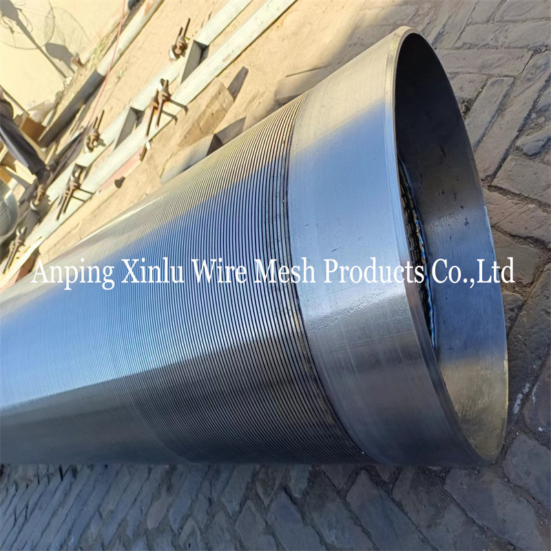 Diameter 426mm No Magnetic Tri-Wire Wrapped Johnson Water Well Screen Pipe With Anti-Corrosion For Tube Well Filtration