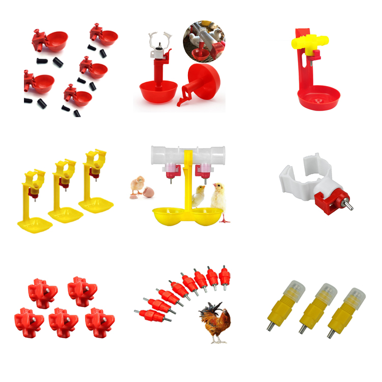 Nipple Drinking System Broilers Poultry Drinking Line 50mm-250mm Tube