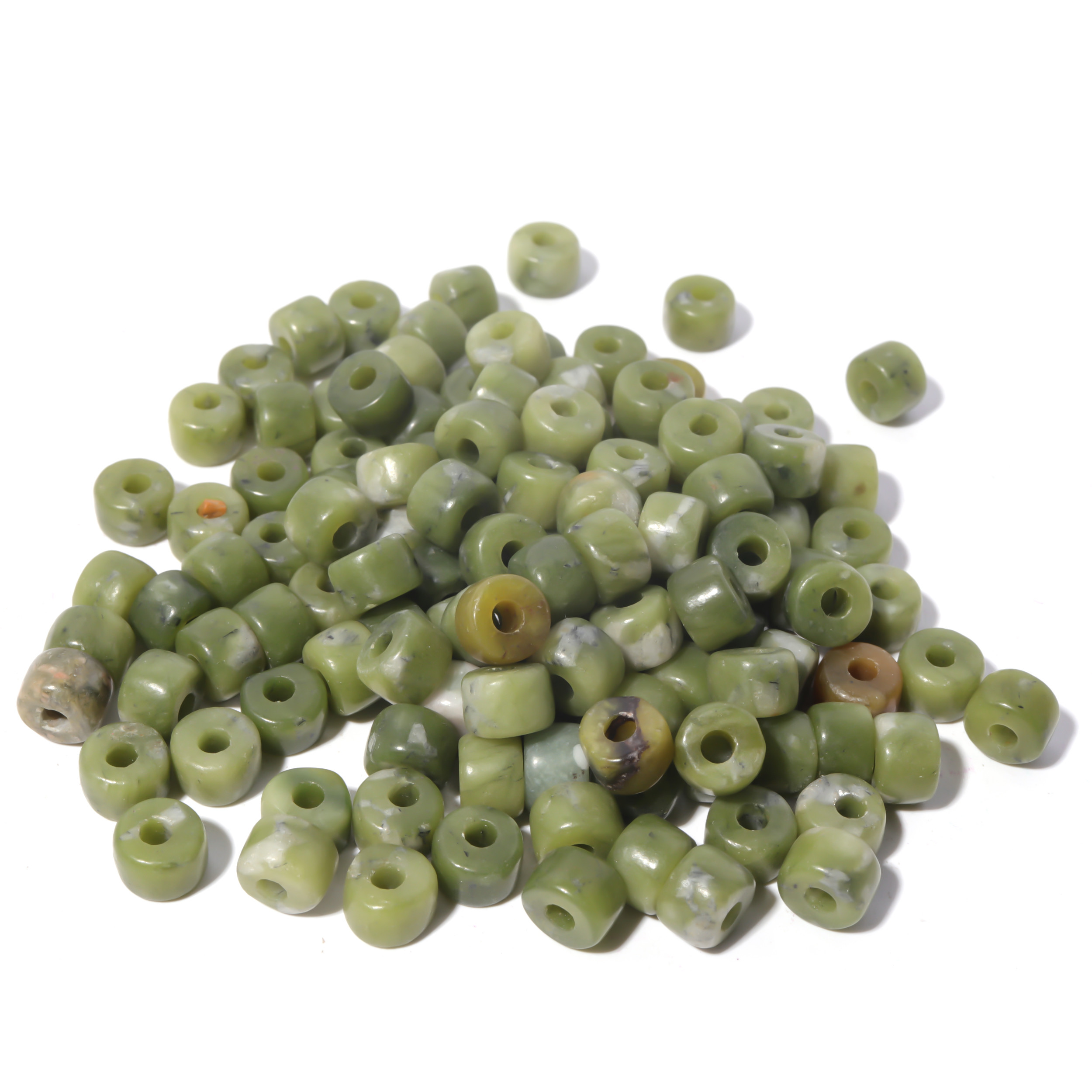 100 Colors Gemstone Forte Beads 6*8mm*2.0 Holes DIY Patterns With Rope