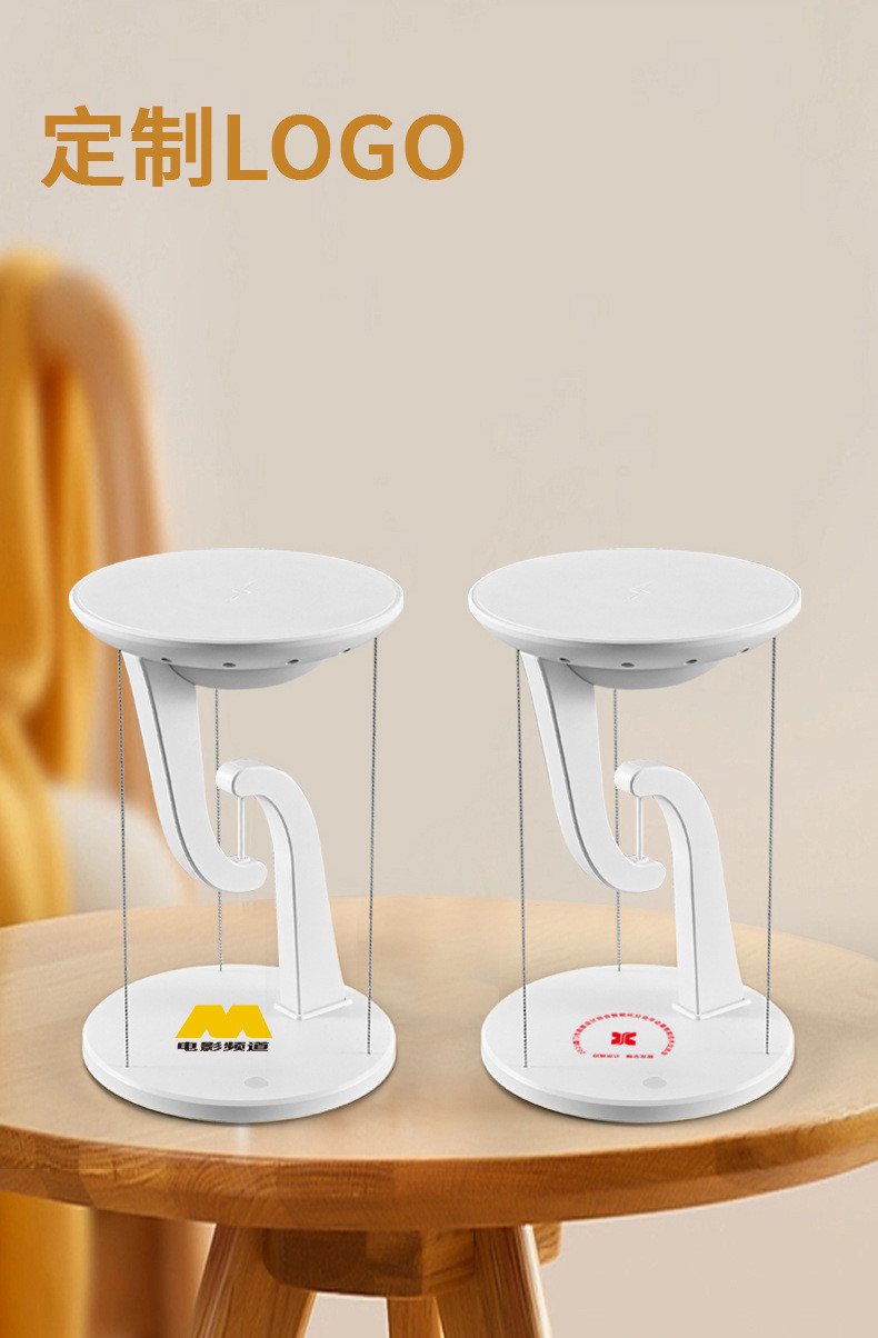 Lightweight Wireless Charger with Foldable Design Light and Storage Function 9V/3A Output