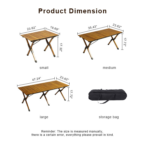 1.2m Rectangular Folding Camping Table Portable Aluminum Picnic Table