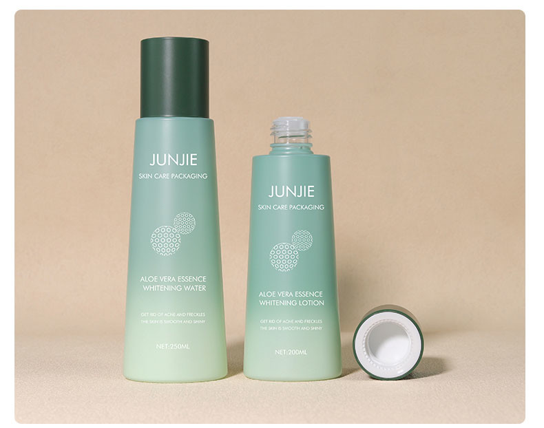 High-quality Cone Skin Care Product Plastic Bottle Set 250ml Large Capacity Skin Care Water Plastic Bottle 100g Massage Cream