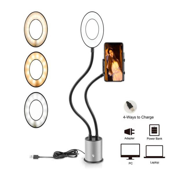 Metal Beauty Fill Light Adjustable Practical Mobile Phone Live Artifact Stand