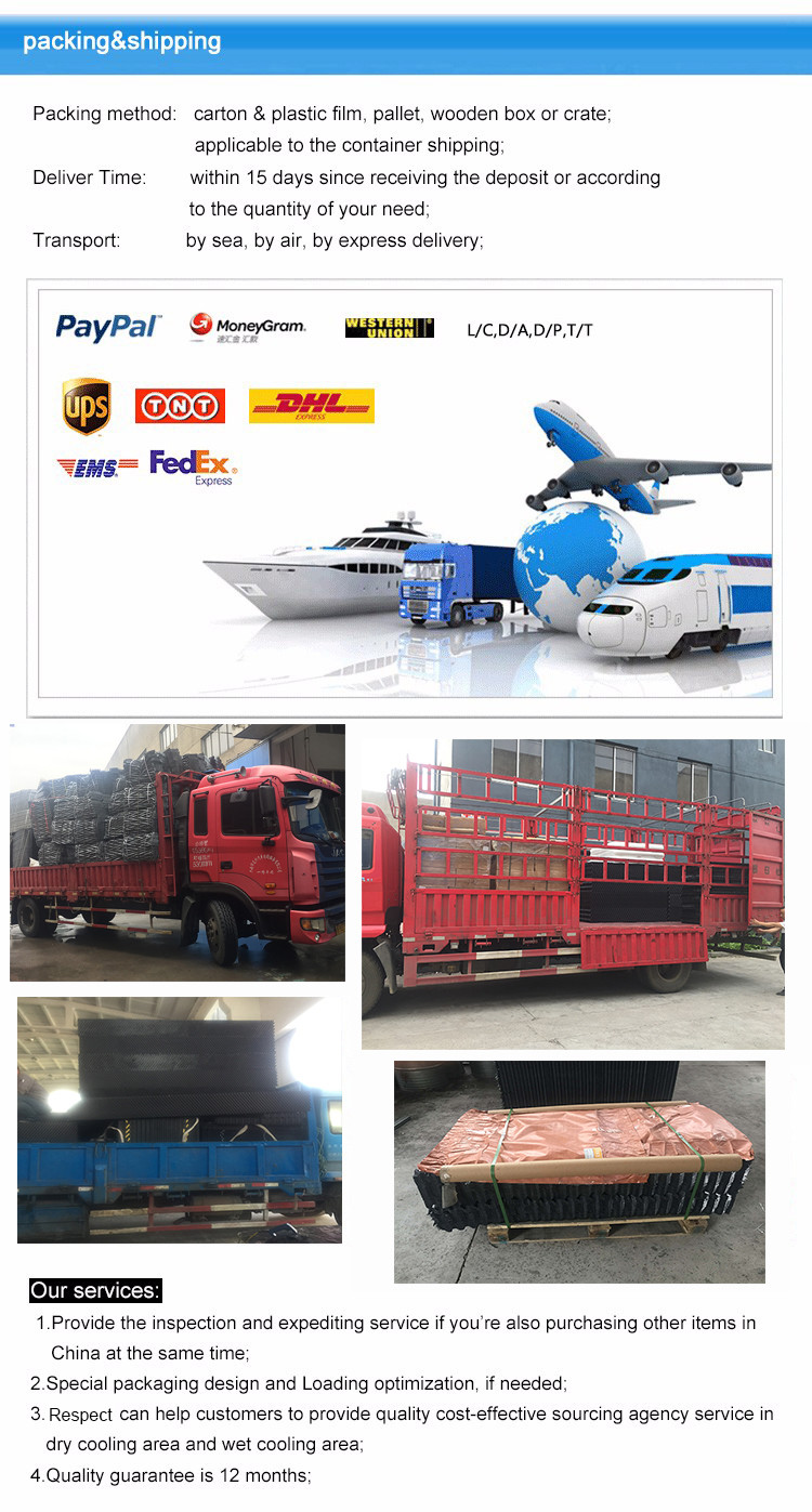 750X800mm Cooling Tower PVC Infill 19-20mm Cooling Tower Fill Pack