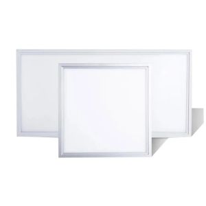  85-265V LED Panel Light with PF &gt;0.95, White and Silver Frame Cover, 110-120lm/W, Remote Control Manufactures