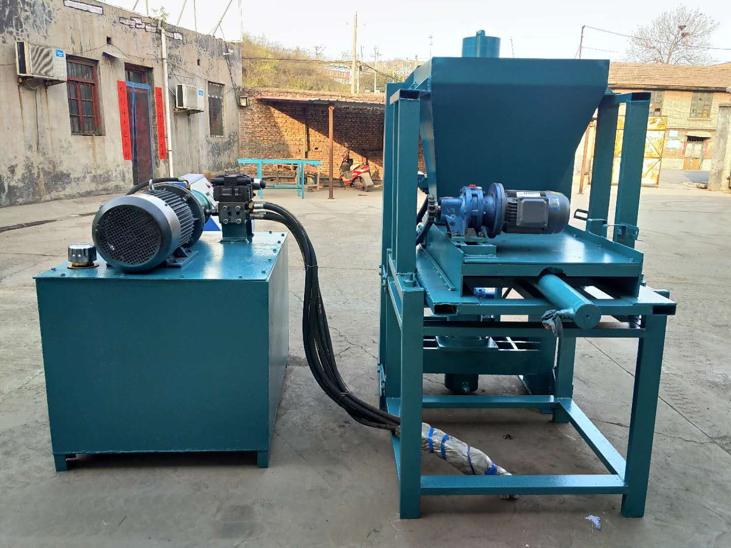 50mm 11kw PLC Smoke Free Charcoal Briquette Machine