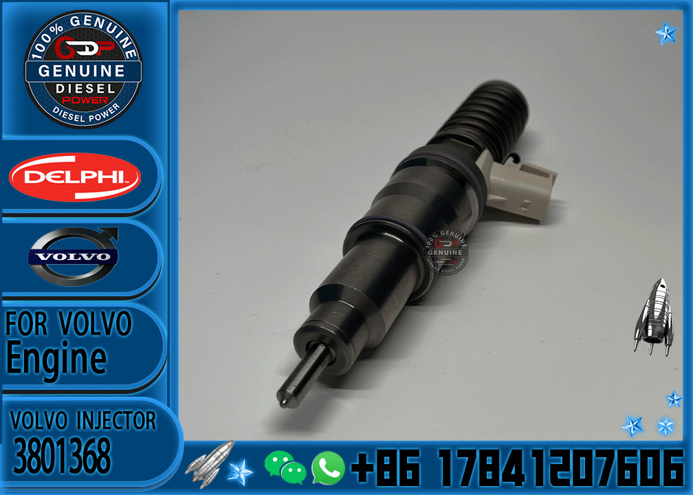 3801392 Common Rail Injectors 3801368 For Volvo TAD1340 TAD1350GE Engines 3801369 3801371 3801391