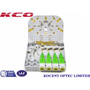  4 Port 4 Core Wall Mount Fiber Optic Termination Box with 4 Cable Port for FTTH Applications Manufactures