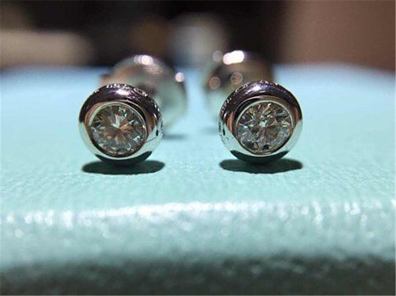 Luxury jewe factory Diamond Stud Earrings 18k gold white gold yellow gold rose gold diamond Earrings