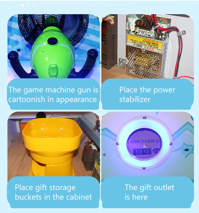 Export Present Kids Amusement Machine Coin Operated Ball Shooting