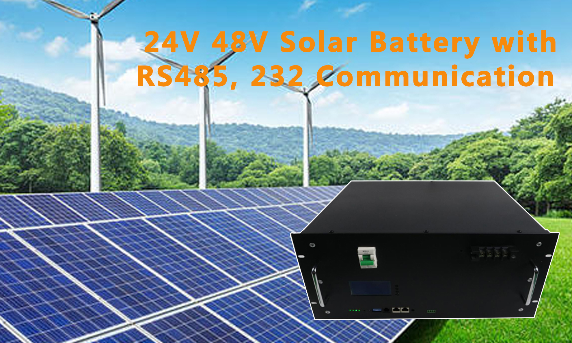 Rechargeable LiFePO4 5KWh 48v 100ah lithium ion battery Solar Photovoltaic Energy Storage