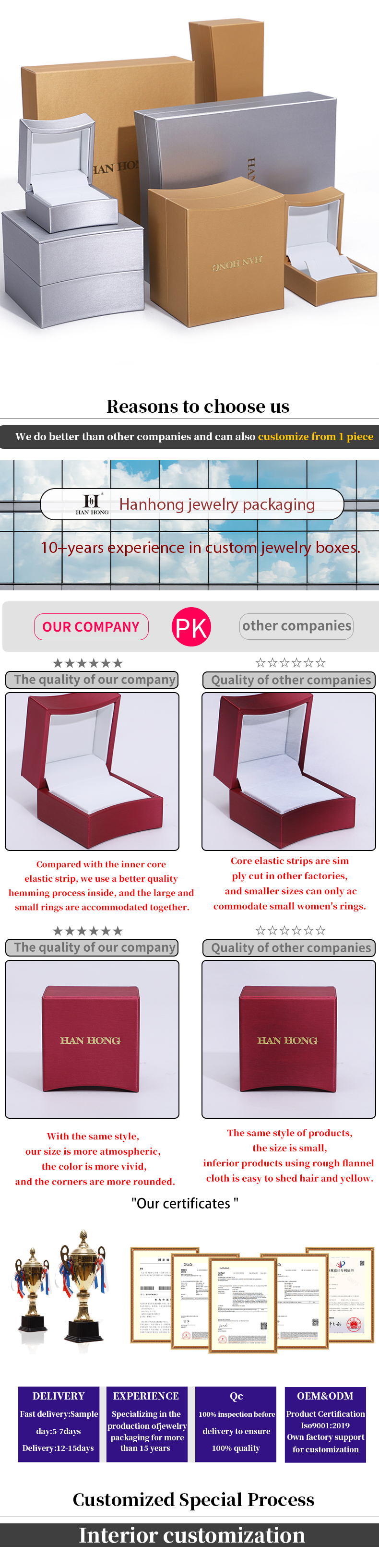Multi-Color Arc-Shaped PU Leather Jewelry Packaging Box Set for Ring Pendant