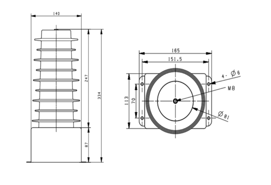 10kv high voltage capacitor power taking power supply power taking device