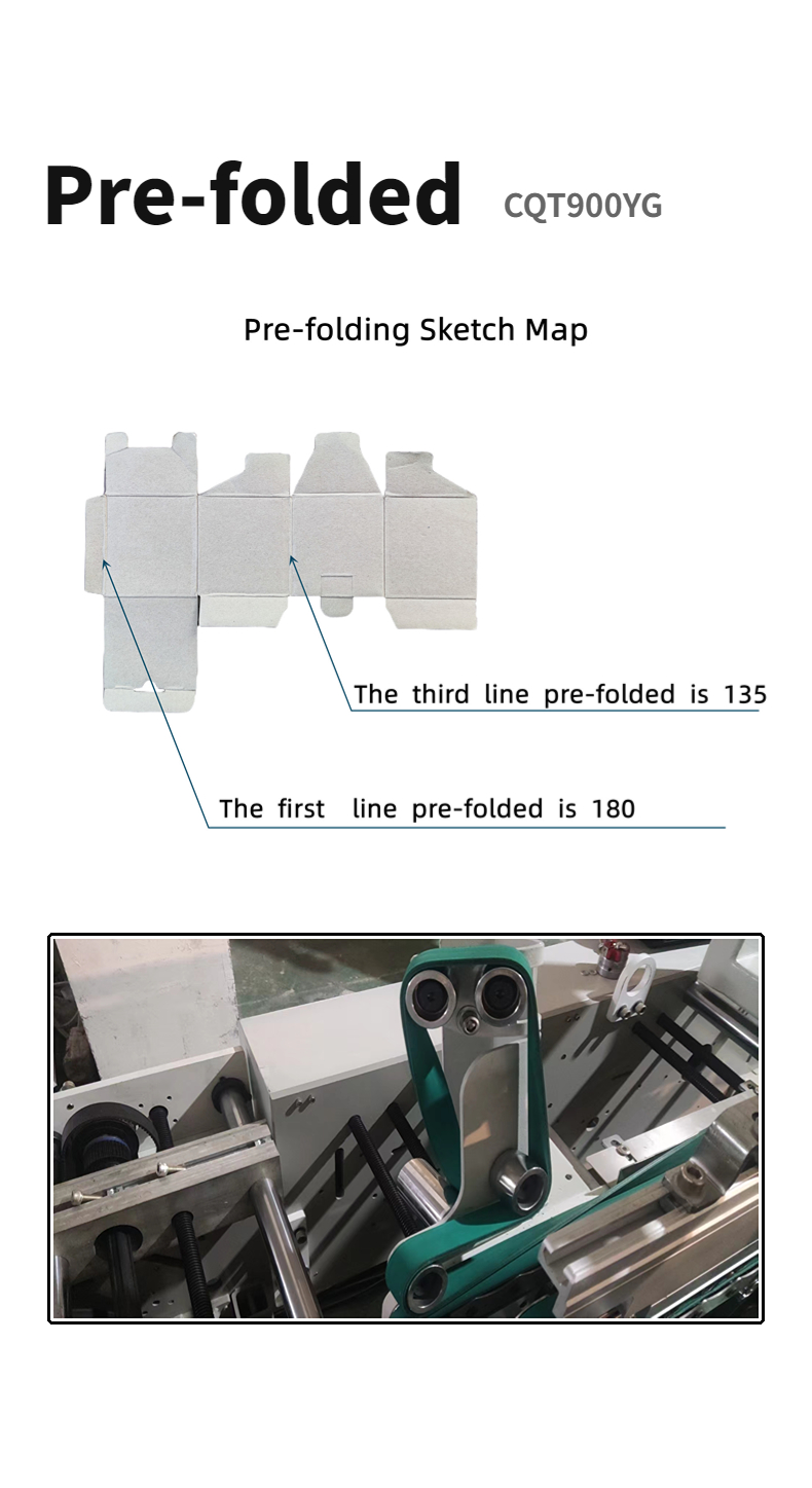 CQT 900YG-2 Pre-folded Bottom Lock Double Pieces Auto Corrugated Board Folder Gluer Flexo Folder Gluer Machine