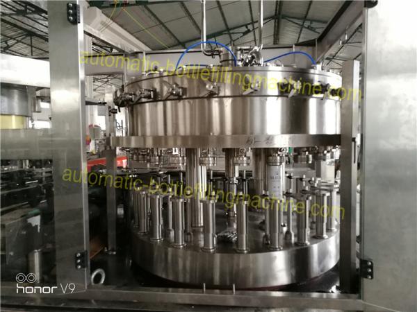 Soft Drinks Rotary Filling Machine Frequency Conversion Timing 2.2KW For Market