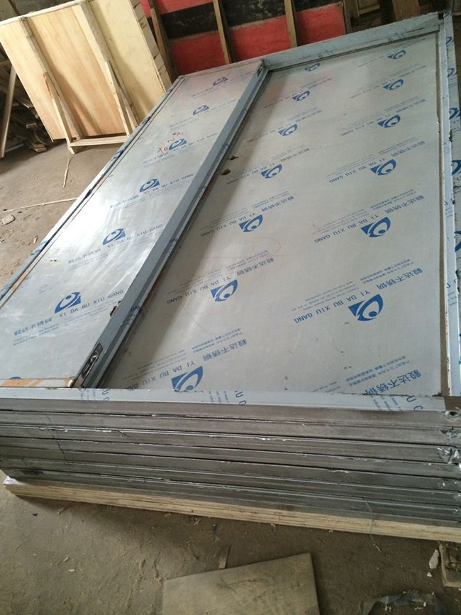 CT Room Stainless Steel X Ray Door , Lead Lined Door For X Ray Room