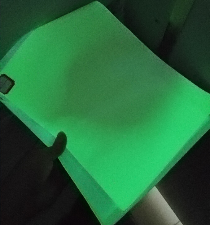 Customized Photoluminescent Vinyl Glow In The Dark Film With P.S.A Adhesive In Rolls