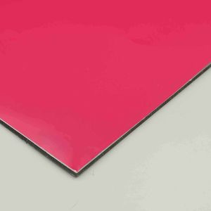 Fuchsia Fireproof Aluminum Composite Panel 48in 96in Acp Aluminum Cladding