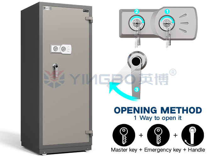 H1580mm Anti-Fire Safe Box Large Size Home Safe Multiple Fire Prevention Design