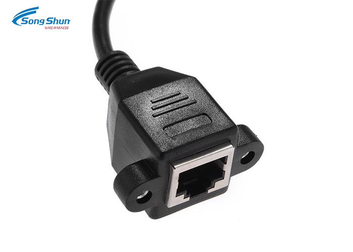 Grey Green Network Patch Cord Foil Twisted Pair Shielded RJ45 8P8C Modular Plug
