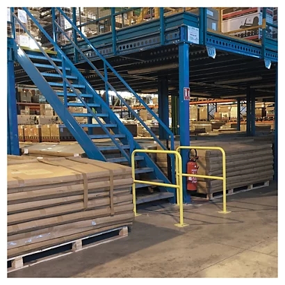 Workshop Collision Barrier Straight Barrier Column Protectors For Outdoor Road Safety