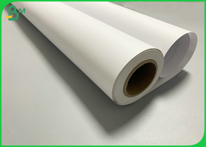 White Color 20lb 36'' * 150m 44'' * 150m Smothness  Plotter Paper Roll 