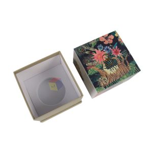 Luxury Empty Lid And Base Candle Gift Box Packaging With Foam Inserts