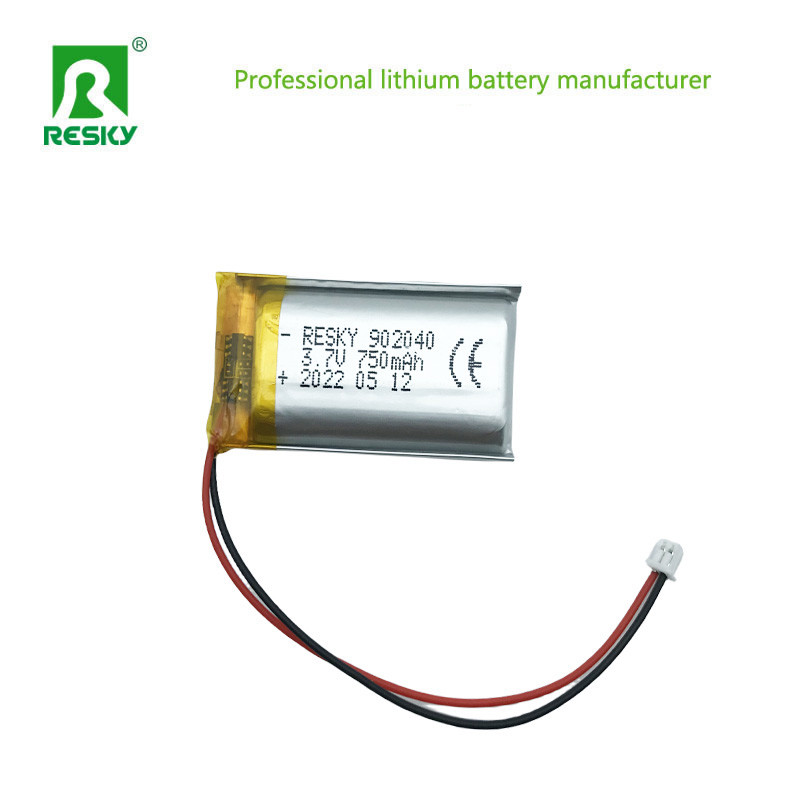 Pouch Lithium Polymer Battery Cell 902040 3.7V 700mAh 750mAh For LED Flashlight