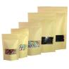 Buy cheap Stand Up Doypack Heat Seal Brown Kraft Paper Packaging Bags Multi Size With from wholesalers