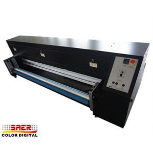  1.8m High Speed Dye Sublimation Machine To Fix The Color Of Fabric Manufactures