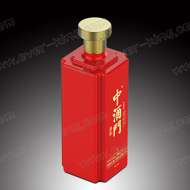 Customized Shape 750ml Empty Glass Bottles For Gin Tequila Vodka