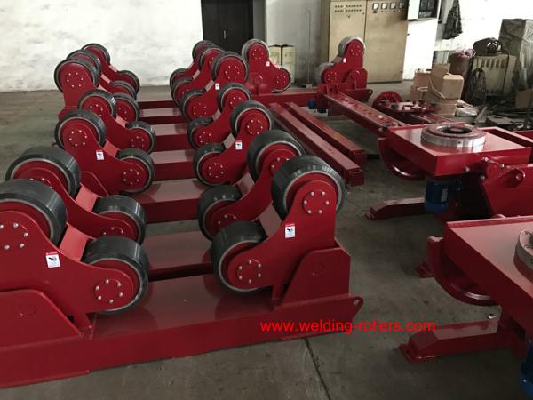 Bolt Adjustment Self Aligning Welding Pipe Rollers 30 Ton Heavy Duty Pipe Roller
