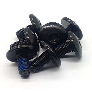  Pre Applied Adhesive Bolt Black Nylon Patch Screw Micro Machining Manufactures