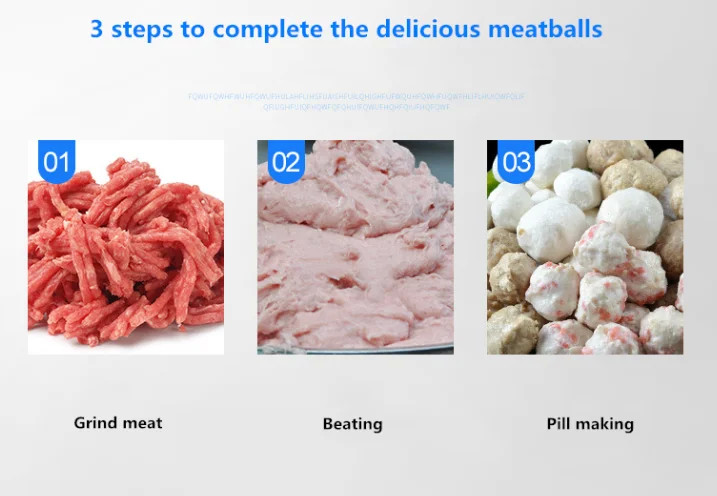 ISO Food Processing Machines Vertical Meatball Forming Machine