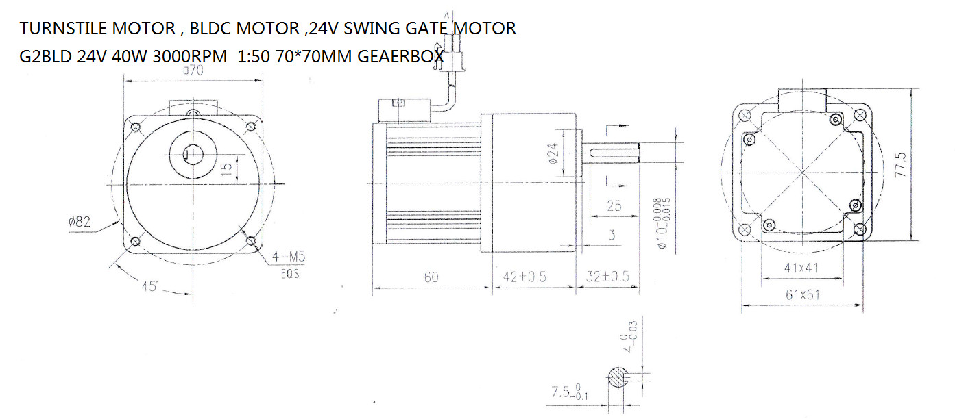 5RK120W Custom Gear Motor 8RPM Nmrv Gear Box CE Certificated