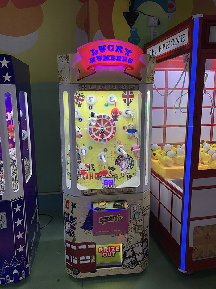 Turntable Lucky Number Crane Game Machine Easy Operation English Version