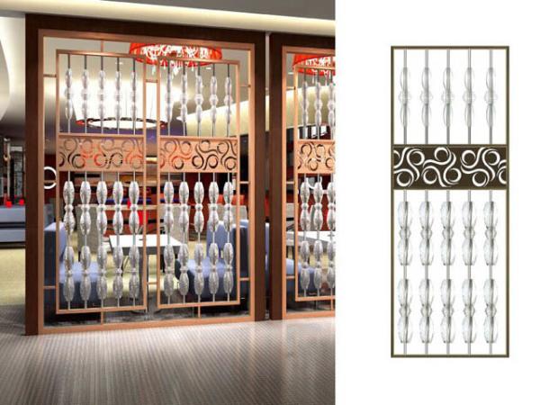 Black Stainless Steel Carved/ Engraved Mashrabiyia Panels For Hotels/Villa/Lobby