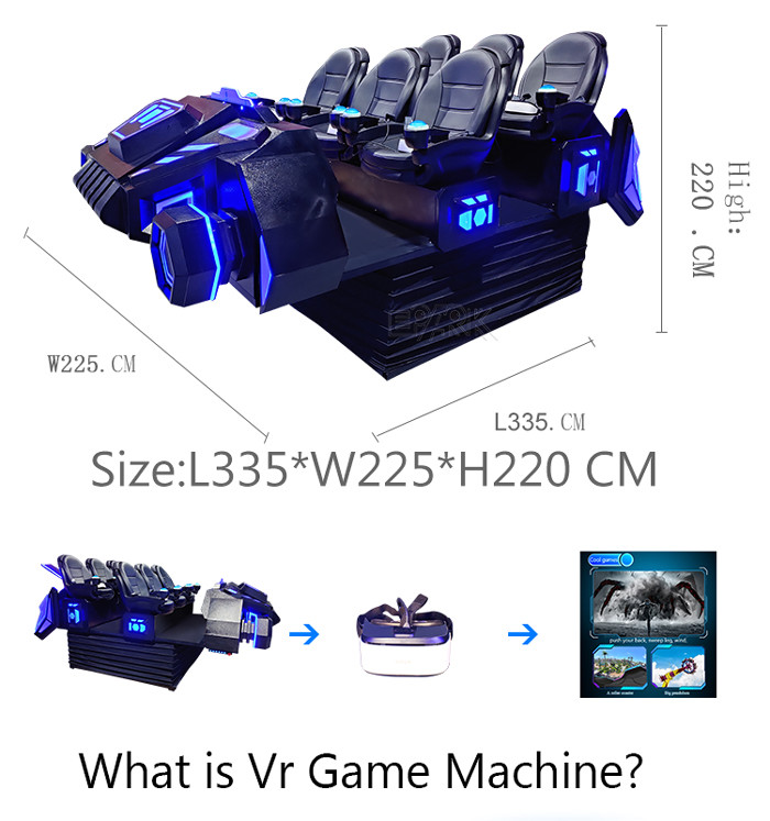 6 Seats 9D VR Simulator Virtual Reality Cinema For Amusement Park