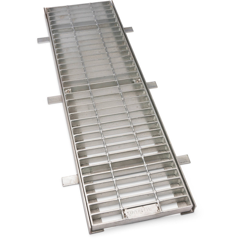 Serrated Galvanized Steel Grating Trench Cover 305/30/100