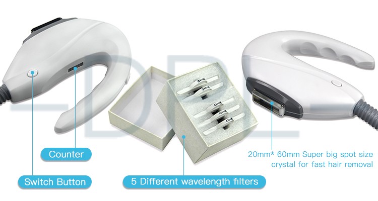 Multifunction 3 In 1 OPT Beauty Machine Elight Ipl Hair Removal