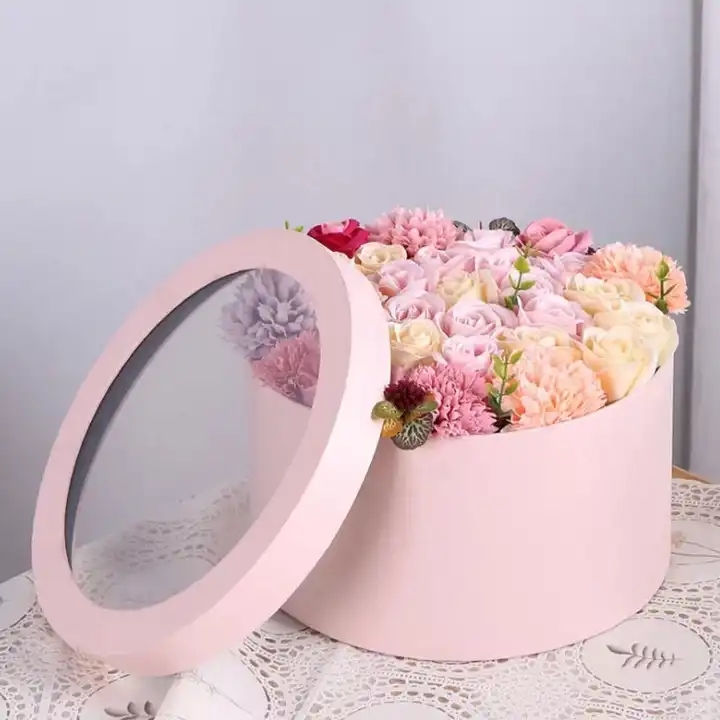 Custom Rose Flower Carton Box Packaging Industrial Gift Craft Custom Order for Mothers Day