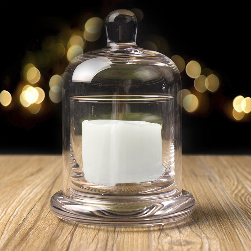 Individual Decorative Glass Cylinder Candle Holder