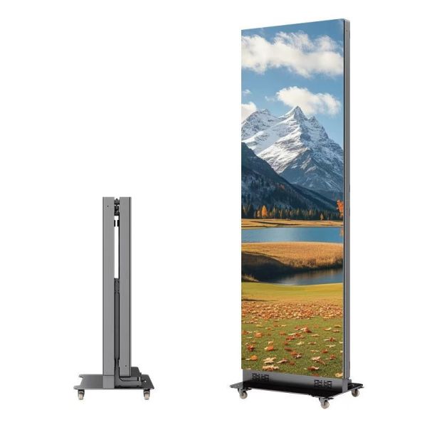 Quality Foldable LED Poster Display with P1.25 P1.5 P1.8 P2.5mm Pixel Pitch and GOB Process for Indoor Use for sale