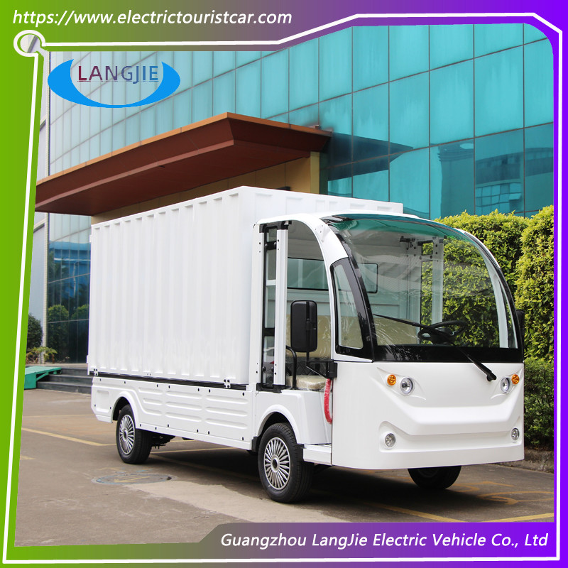 2 Seater Freight Cart 72V 7.5KW AC Motor Electric Luggage Carts Cargo Box For Factory Park