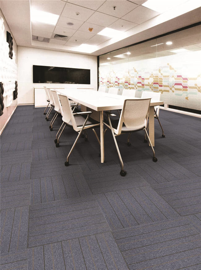 3mm Pile Height Interface Blueprint Carpet Tile / Eco Modular Carpet Tiles